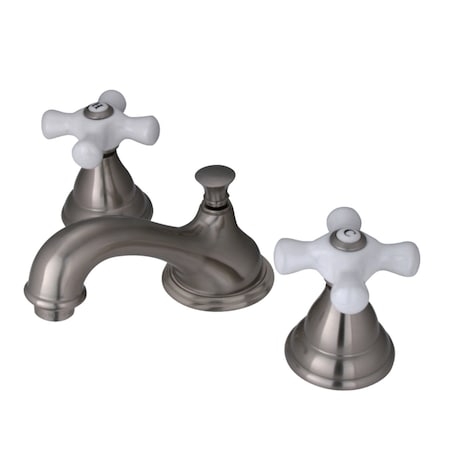 Kingston Brass KS5568PX 8" Widespread Bathroom Faucet, Brushed Nickel KS5568PX